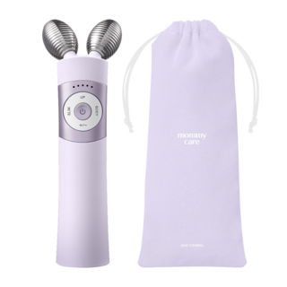 마미케어 홈케어 뷰티 디바이스 얼굴 마사지기 EMS 브이쎄라 + 파우치, 퍼플