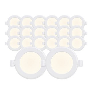 라인라이팅 LED 에코 3인치 다운라이트 5W (벌레유입방지/방습), 주백색(아이보리빛), 20개