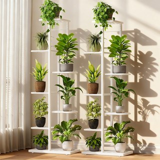 Anystar 거실화분정리대, 7단, 흰색