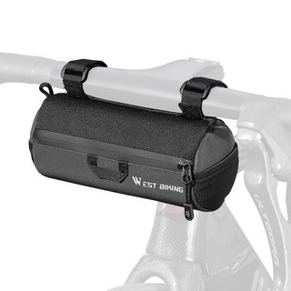 시그니처베이지 자전거 킥보드 핸들바 프레임 가방 YPZ361, 1개, 블랙