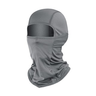 運動頭套/面罩，防曬、防塵、涼感、吸濕速乾，適合各種運動, 淺灰, 1個