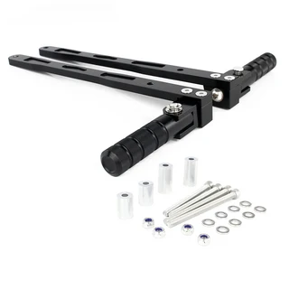 라이더 풋 페그 하강 브래킷 바이크 Honda Ruck 50 Zoomer 2003-2024 고속도로 레스트 포워드, 01 black