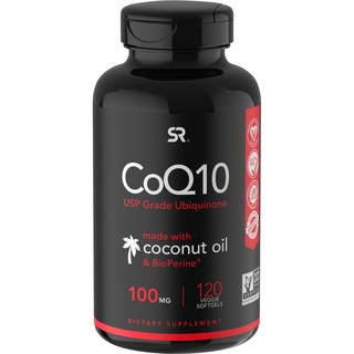 SPORTS RESEARCH 輔酶Q10素食軟膠囊 100mg, 120顆, 1罐