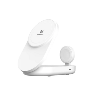 HIPPORIZZ 25W Qi2.2 三合一無線充電座, 白色, 1個