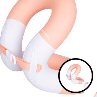 넥튜브 코랄핑크 수영 어린이 물놀이 여름용품 바다놀이 아쿠아 에어넥튜브 물놀이 아동용 튜브