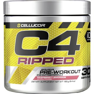 CELLUCOR C4 Ripped預鍛鍊粉 覆盆子檸檬風味, 1罐, 183克