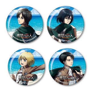 【 臺灣齣貨 】進擊的巨人 看海徽章衕人 週邊胸章掛件 艾倫兵長動漫 勛章吧唧A-動漫 週邊卡通可愛 收藏吧唧 生日禮物