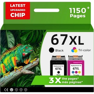 HP 67XL 잉크 카트리지 블랙 콤보
