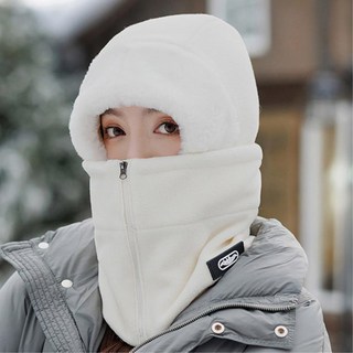 스노우보드 바라클라바 스키장 넥워머 겨울자전거용품, 아이보리, 1개