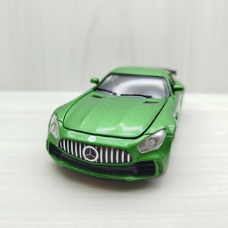 賓士 BENZ GT 綠色合金模型車 1:32 聲光玩具車 兒童禮物 收藏, 1個