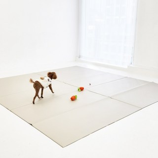 베이메이트 강아지 미끄럼방지 매트 7T 70x60cm, 70cm, 120cm, 모카베이지, 1개