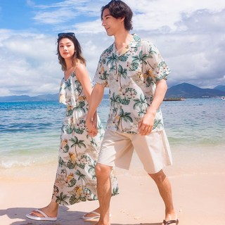 44~77 두근비치 신혼여행 커플룩 바캉스 원피스 휴양지 커플룩 허니문 커플룩 여성 여름 원피스 휴양지 원피스 바캉스 커플룩 커플 비치룩 동남아 커플룩 남자바캉스남방 허니문룩