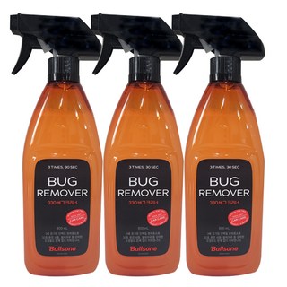 불스원 330 버그크리너 단백질 분해효소 새똥 벌레 수액제거, 600ml, 3개