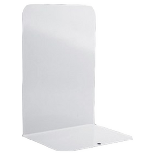 無印風 金屬L型書架 2入 書架 書立 書擋 L型書架 書靠 收納 桌上書架 活動書架 桌上收納, 白