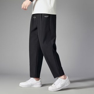 豹開之家 M-8XL 冰絲彈力長褲 透氣薄款休閒褲 大尺碼九分褲 運動褲 S005