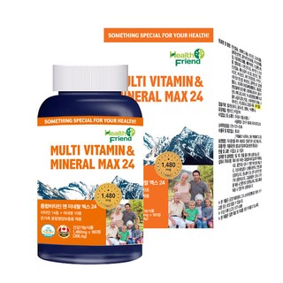 헬스프랜드 캐나다 종합비타민 앤 미네랄 맥스 주원료 24종 기능성 6개월분, 180정, 1개