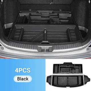 납품전문 혼다 CR-V V 6 세대 2023 ABS 자동차 후면 트렁크 보관함 프렁크 정리함 화물 보호 트레이 케이, 01 4pcs, 01 CHINA
