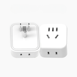 多功能插座轉換器 旅行必備 安全耐用 適用多種電器, 1個, 三孔插座