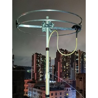 옥상 야기안테나 서클형 안테나 야외 증폭기 FM 라디오 증폭기, 안테나 + 증폭기