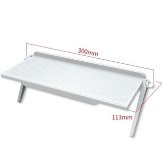 까마느 셋톱박스 공유기 휴대폰 tv 컴퓨터 다용도 거치대 트레이, 화이트 대형, 1개