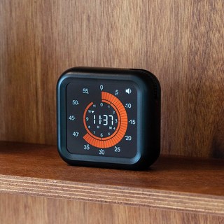 울티 플로우 디지털 비주얼 타이머 뽀모도로 무소음, 매트블랙, 1개
