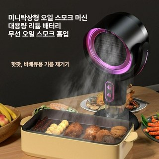 탁상용 책상용 거실용 사무실용 주방용 차량용 흡연기 연기제거기 담배냄새제거기 음이온 살균 제연기 휴대용 소형 연기 제거기 냄새흡입기 요리냄새제거기 침실정화용 냄새배연기, 골드 직결형, 기본 모델명/품번