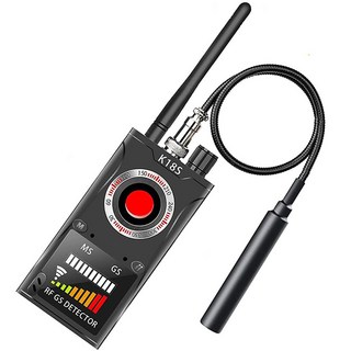 泰格爾偵測偷拍神器 K18S 升級版針孔探測器，使用簡單，訊號偵測，強磁探尋，紅外線搜尋，防定位跟蹤, Black, 1個