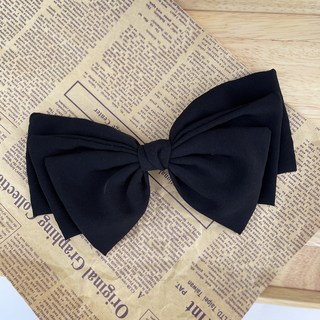 MOOLDN 볼륨 3겹 왕리본 자동핀 머리핀