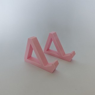 鍵盤展示架 機械鍵盤置物架 桌面展示架 單層筆記本電腦3D打印收納支架 簡易桌上鍵盤支架, （粉色一對）, 1個