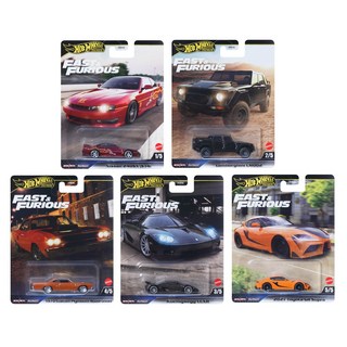 風火輪Hot Wheels玩命關頭系列合金模型車套裝組，經典電影車款收藏，合金材質堅固耐用，車迷必備, Red, 1個