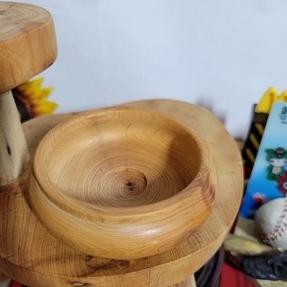 聚寶盆 貔貅擺飾 笑彌勒佛 天然綠檀木雕 商務禮品擺件, 崖柏木雕聚寶盆