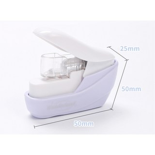 RAYRAYGO 可得優【無針訂書機】3款可選，安全環保無釘訂書機，兒童學生辦公省力裝訂神器, 1個, 紫色-無針訂書機, 紫色