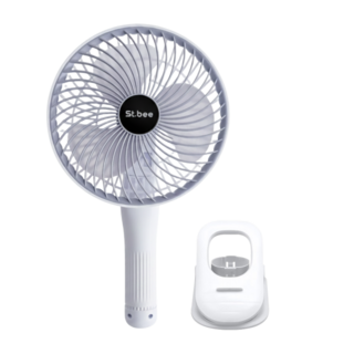부드러운바람 빅팬 핸디 선풍기 접이식 유모차, 화이트, ST-FS70
