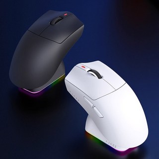 [CTK] 아자즈 AJAZZ AJ139P V3 무선 게이밍 마우스 경량화 MC/MAX 마그네틱 충전베이스 블루투스 PAW3311/PAW3395 800mAh용량 수납백포함, 블랙, AJ139PV3 MC