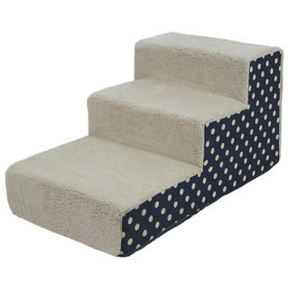 8DECO 강아지계단 애견계단 펫스텝 모음 1단2단3단4단 (커버+솜포함) ce4, 베이지 블루 버블, 1개