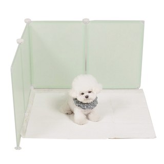 밍글펫 반려동물 울타리 화장실 푸푸 롱 파티션, 그린 8P, 1세트