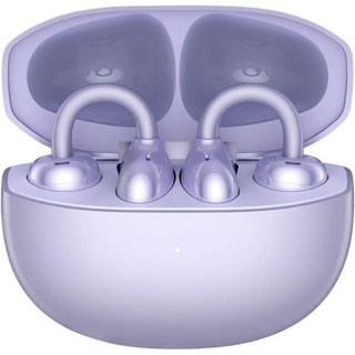 HONOR Choice 이어버드 클립 36시간 블루투스 헤드폰 노이즈 캔슬링 오픈 이어 마이크가 5.3 헤드셋 IP54 무선 이어폰 퍼플 1987353