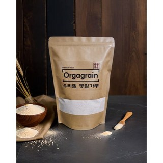 우리밀 맷돌제분 통밀가루 1kg 오가그레인 [원산지:국산(경기도 양평군) 등], 1개
