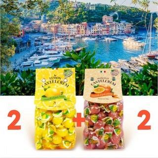이태리 이탈리아 포지타노 사탕 임산부 입덧완화 선물 레몬 캔디 200g 2+2 / 800g 대용량 금연 운전 졸음방지, 4개