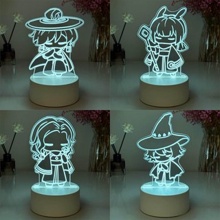 光遇周邊 Sky光遇小夜燈 白鳥巫師 虛榮箬笠 立牌投影燈 禮物手辦擺件, 【單色款】,7529【平菇】