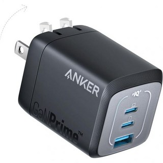 Anker 안커 프라임 67W USB C 충전기 GaN 3포트 컴팩트 패스트 PPS 아이폰 맥북 갤럭시 아이패드 픽셀 호환, 1개