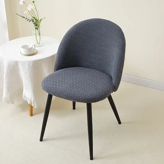 1/4개 벨벳 곡선형 소형 암체어 커버 스트레치 다이닝 탈부착 가능 방오 시트 가정 사무실, 01 1pc, 04 A7 chair cover