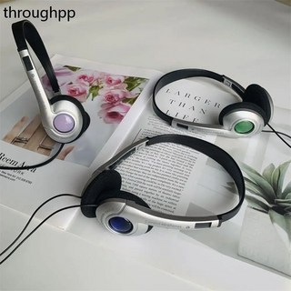 C타입 유선 이어폰 패션 레트로 클래식 Y2K 오버 이어 3.5mm, 1.Blue-3.5mm