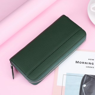 真皮長夾 大容量防盜刷 日系風格手拿包