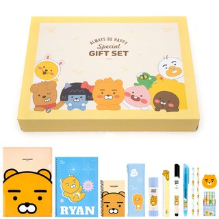 [카카오프렌즈 알찬 문구세트1] 문구류 학용품세트 단체선물 어린이날구디백 카카오문구세트 문구팬시 초등학생학용품 웰컴키트 초등학생단체선물 초등문구세트 어린이문구세트, 01.라이언세트