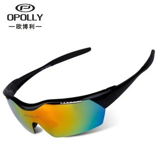 騎行眼鏡戶外男女運動跑步眼鏡自行山地車防風沙護目眼鏡, 885亮黑色（單眼鏡）, 1個