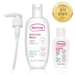 [공식수입판매처] Maternea 마더니아 여성청결제 임산부 외음부 Y존 이너 약산성 클렌저 페미닌워시, 1개, 200ml