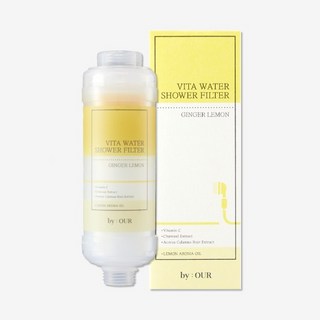 韓國 完美純淨沐浴過濾器 BY OUR 香氛濾芯 LUDA 蓮蓬頭 轉接 過濾 沐浴濾芯 維他命濾芯, 1個, BYOUR-檸檬香105g/3073, 檸檬
