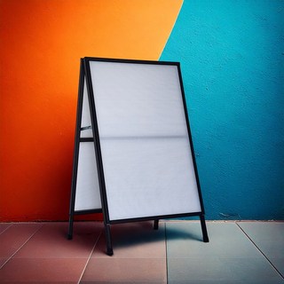 철제 입간판 A형 개폐식 접이식 간판 거치대, 양면형