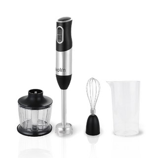 Kolin手持攪拌棒 多功能 攪拌/切碎/打發 兩段變速 304不鏽鋼刀頭, KJE-UD401H